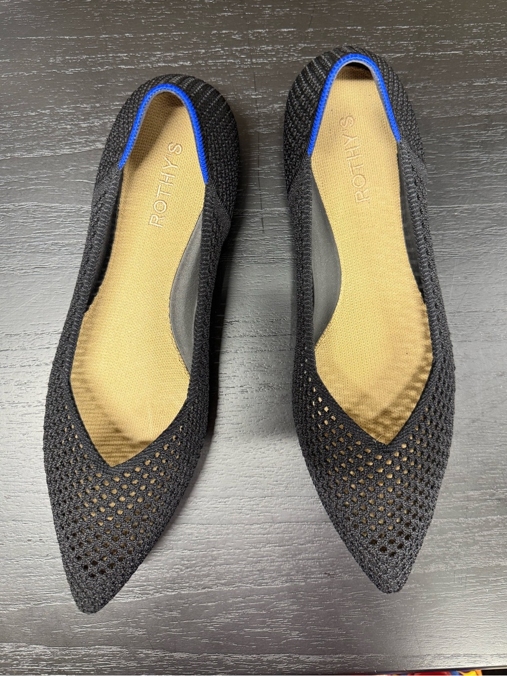 Rothy's The Point II Mesh Black Flats
